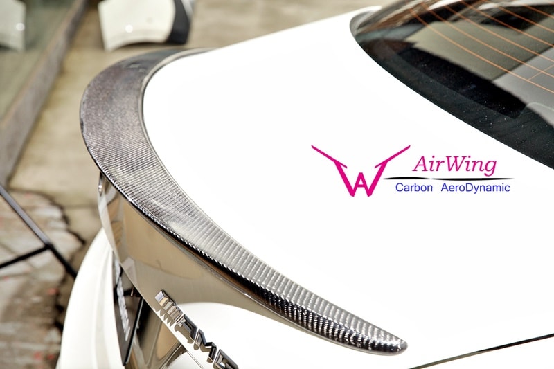 W117 - AMG style Carbon Trunk Spoiler 04